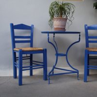 Blue chairs